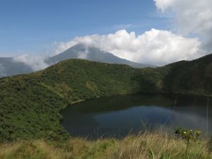View of Karisimbi from Besoke Volcano