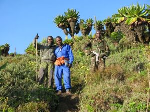 Bosco our park guide and one of our porters
