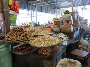 Visiting market in Kigali
